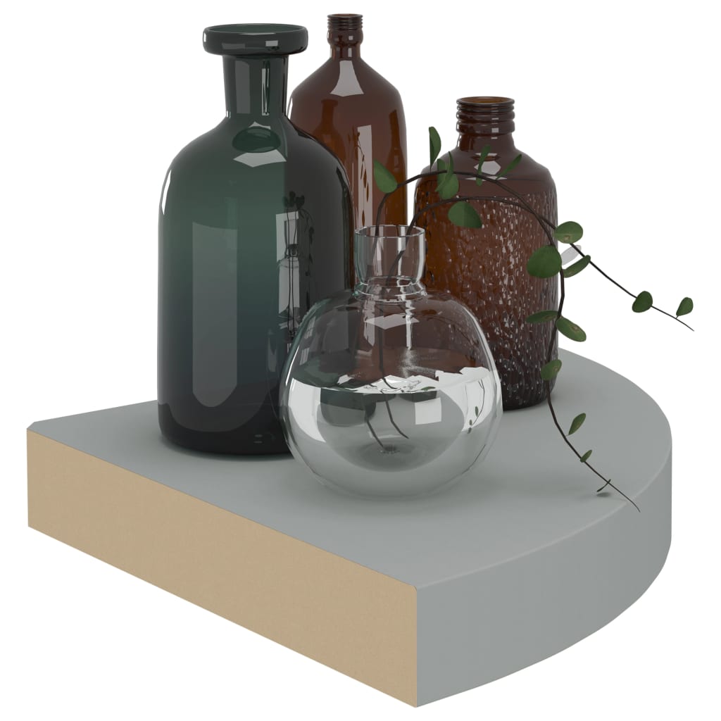 Półka narożna 25x25x3,8 cm mdf - kolor dąb, 35 x 35 x 3,8 cm, 1 - number 6.