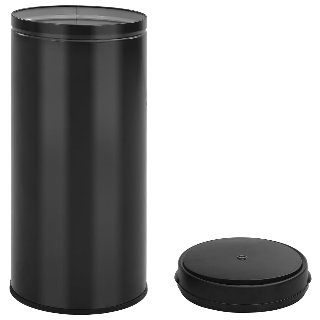 Waste bin with sensor 80 l carbon steel black - number 4.