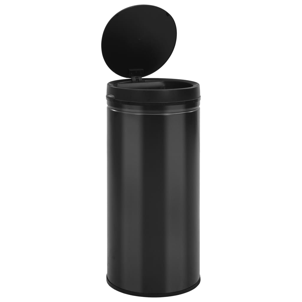 Waste bin with sensor 80 l carbon steel black - number 3.