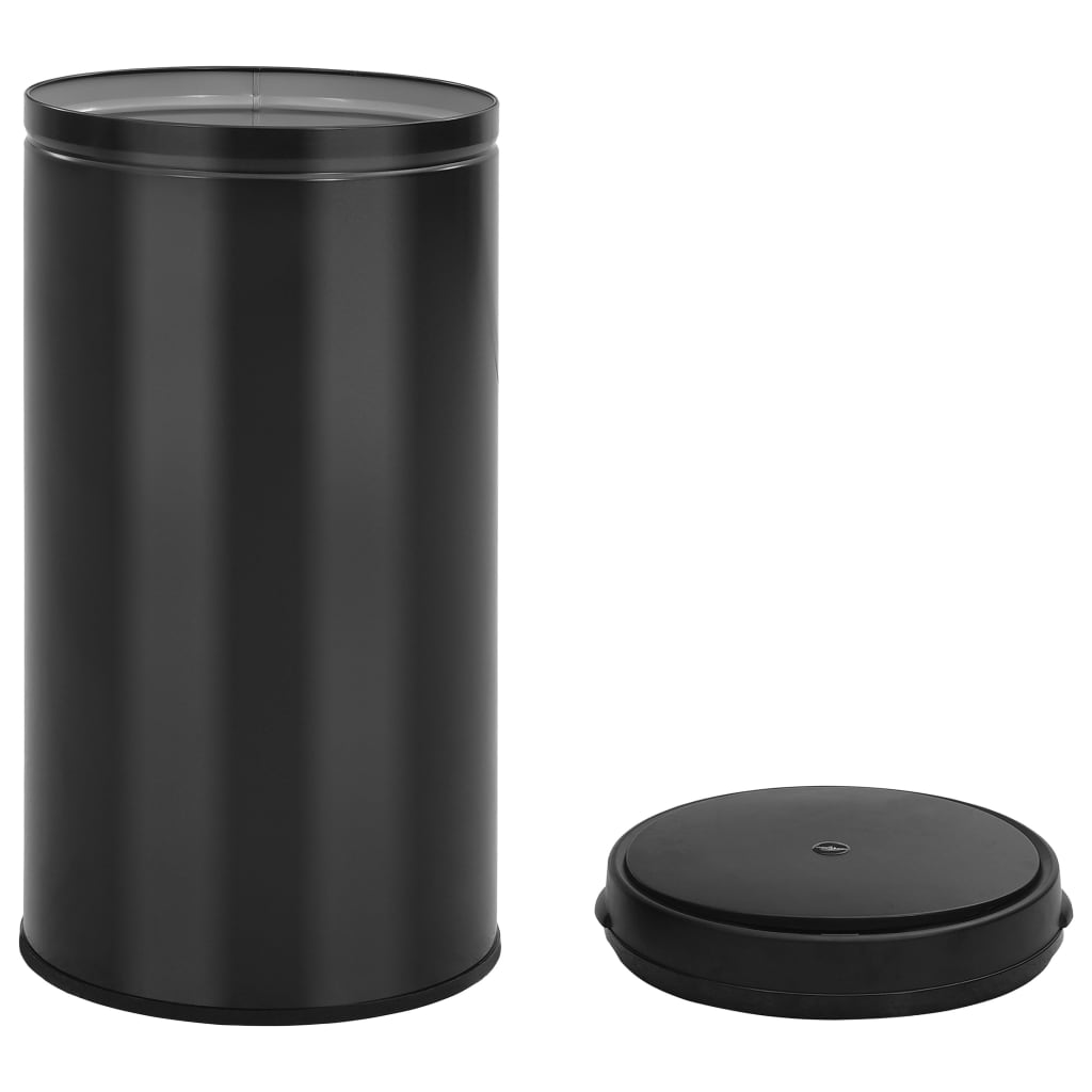 Waste bin with sensor 60 l carbon steel black - number 4.
