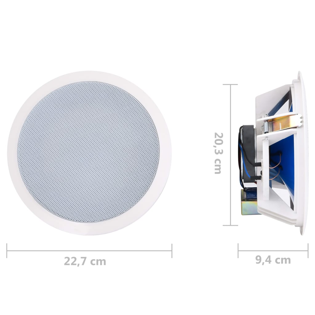 Altoparlanti da incasso a parete e soffitto con tweeter 2 pz. 360 w - number 6.