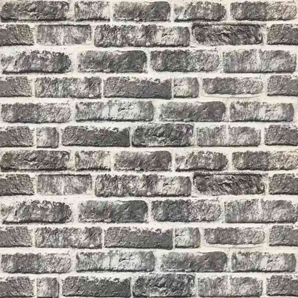3d-vægpaneler 10 stk. murstensdesign eps mørkegrå - number 6.