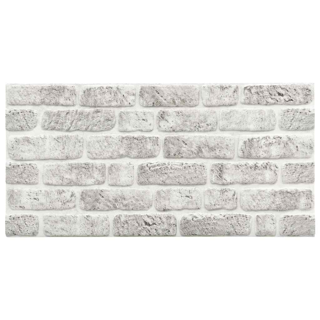 3d-vægpaneler 10 stk. murstensdesign eps lysegrå - number 2.