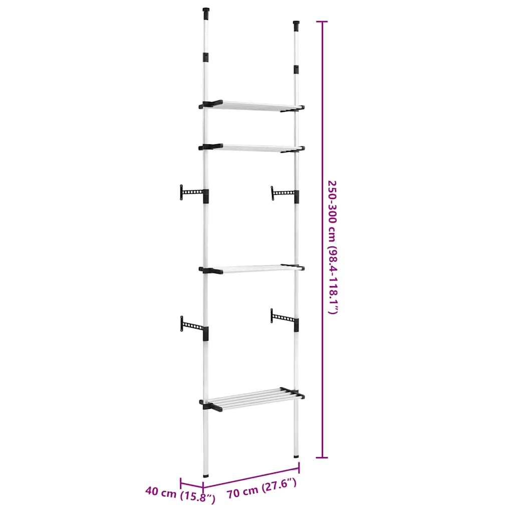 Teleskopski sustav ormara s aluminijskim policama - number 8.