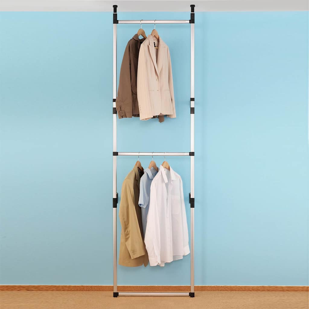 Teleskopisk garderobesystem med stænger aluminium - number 4.