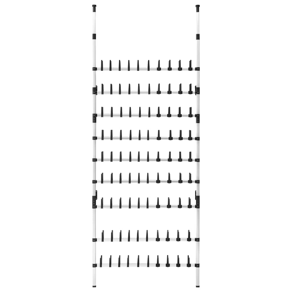 Teleskopisk skoreol med stænger aluminium - number 5.