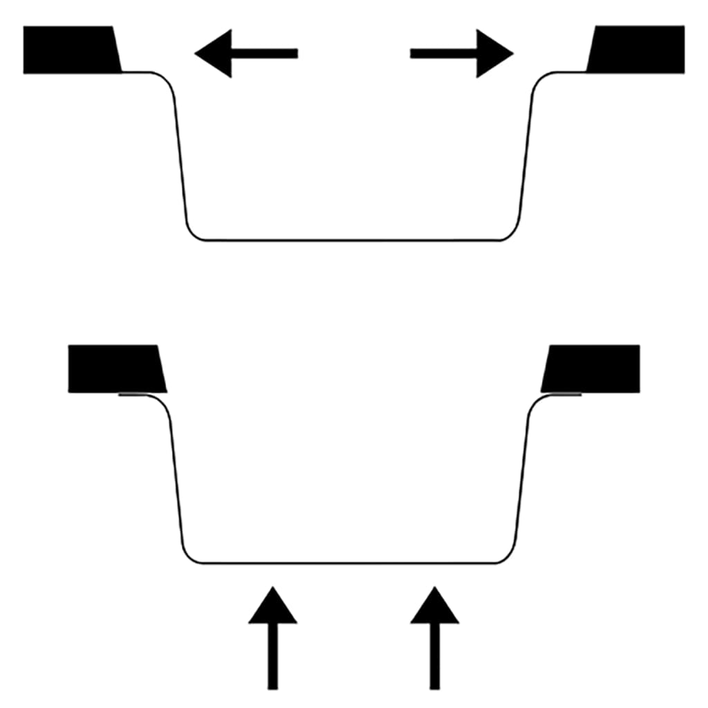 Diskbänk med bräddavlopp granit - svart, 380 x 460 x 194 mm - number 7.
