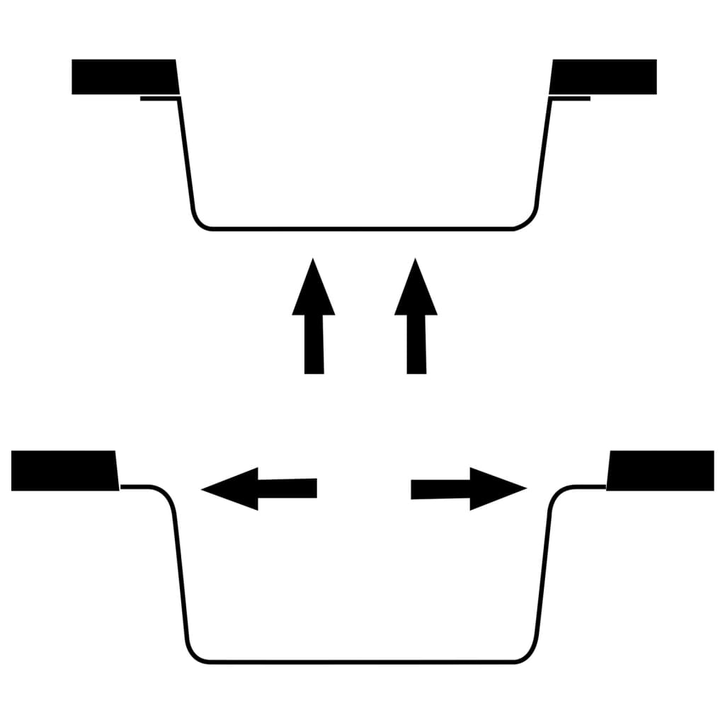 Køkkenvask med overløbshul granit - sort, 550 x 460 x 194 mm - number 7.