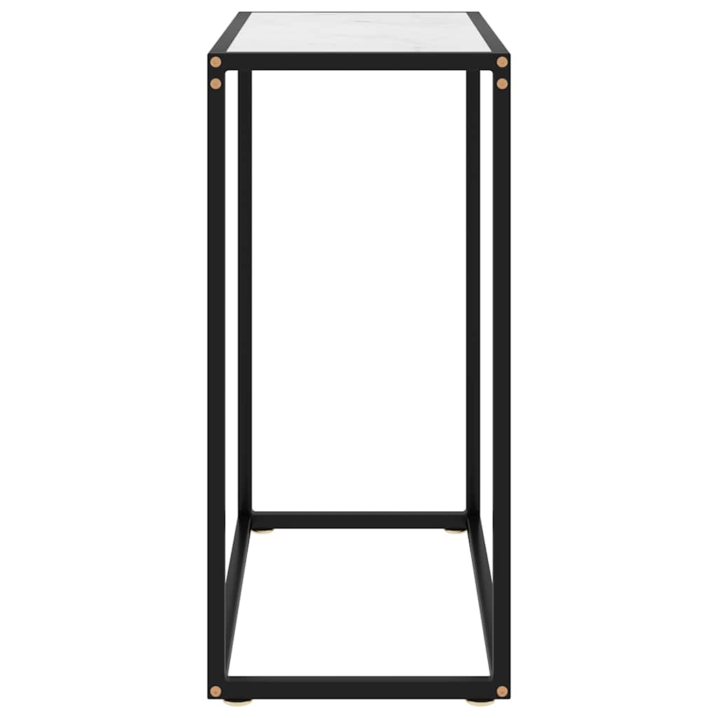 Konzolni stol kaljeno staklo - bijelo, 60 x 35 x 75 cm, 1, bez nogu - number 3.