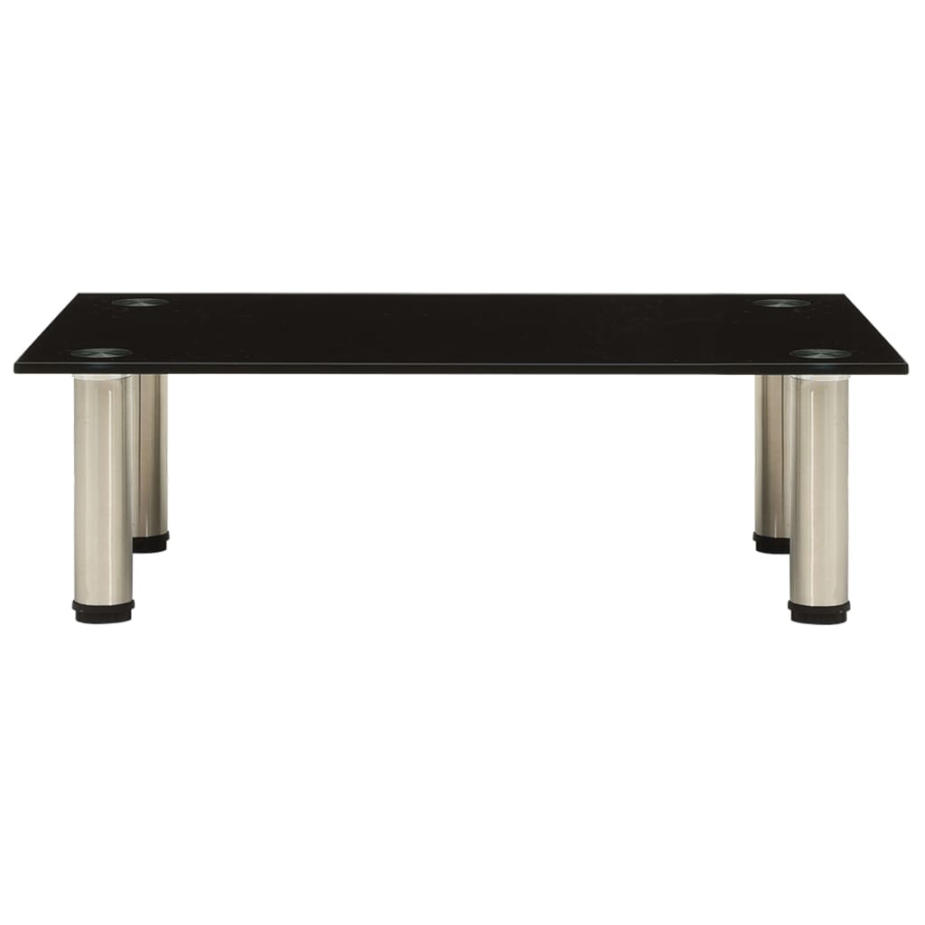 Tv-bord 60x35x17 cm hærdet glas - sort, 1, 60 cm - number 2.