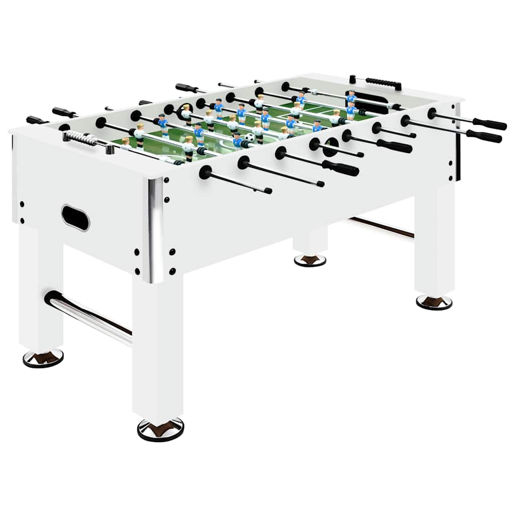 Bordfodboldbord 60 kg 140x74,5x87,5 cm - hvid - number 1.