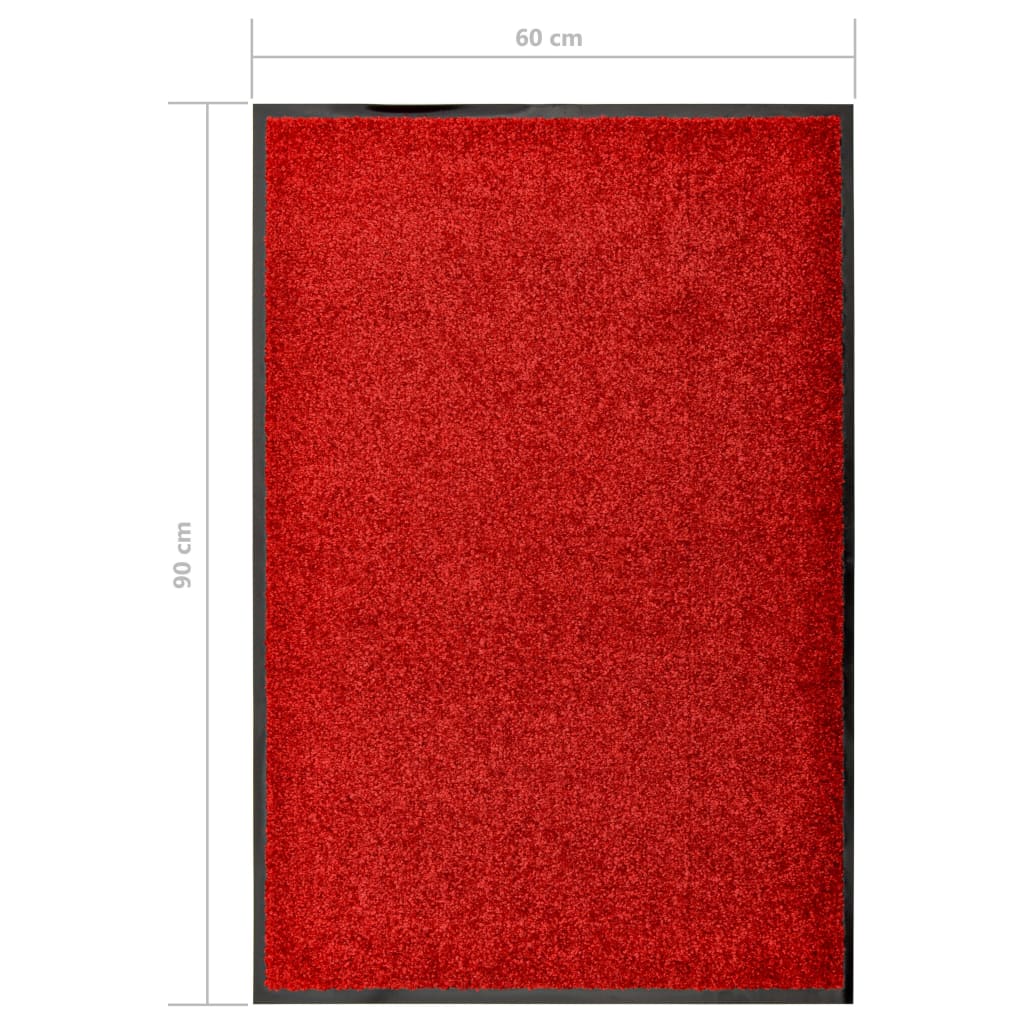 Paillasson lavable - rouge, 60 x 90 cm, 1 - number 6.