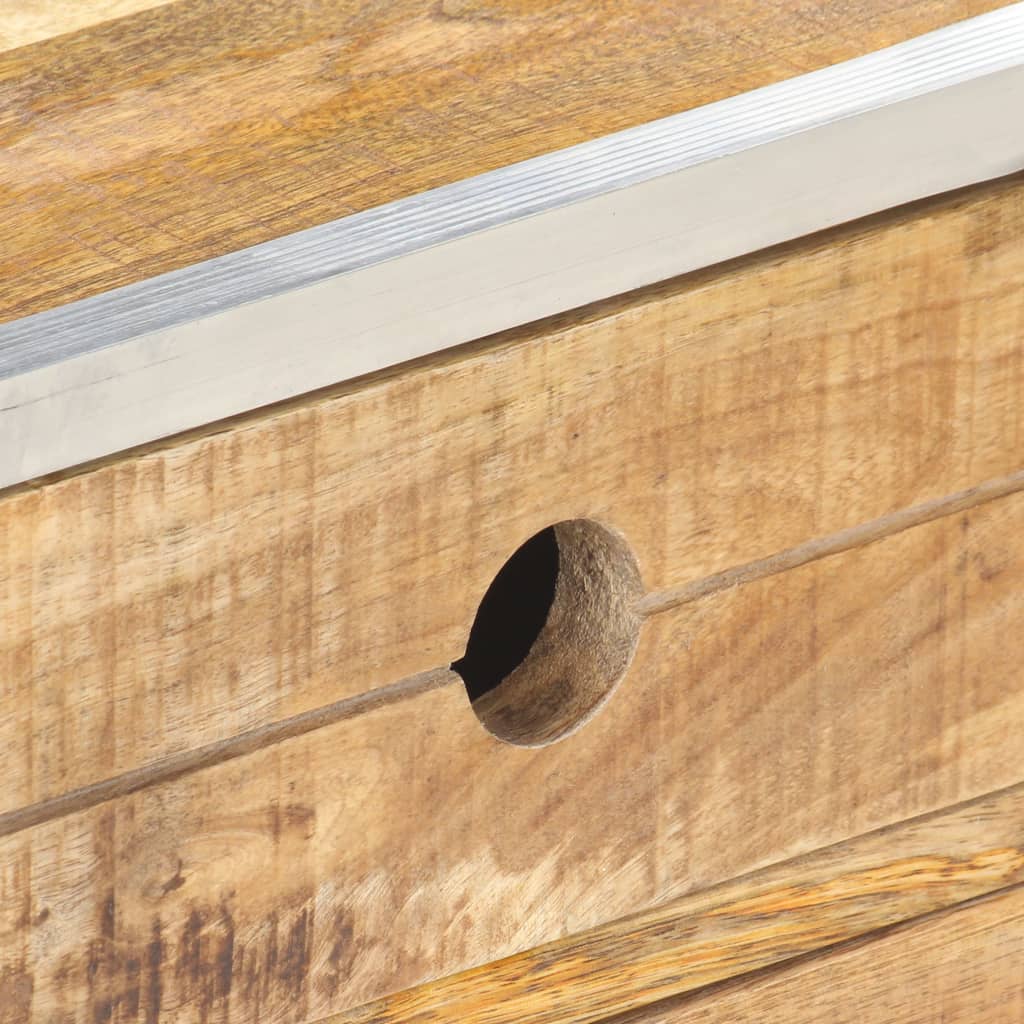 Sofabord 89x59x33 cm massivt ru mangotræ - number 5.