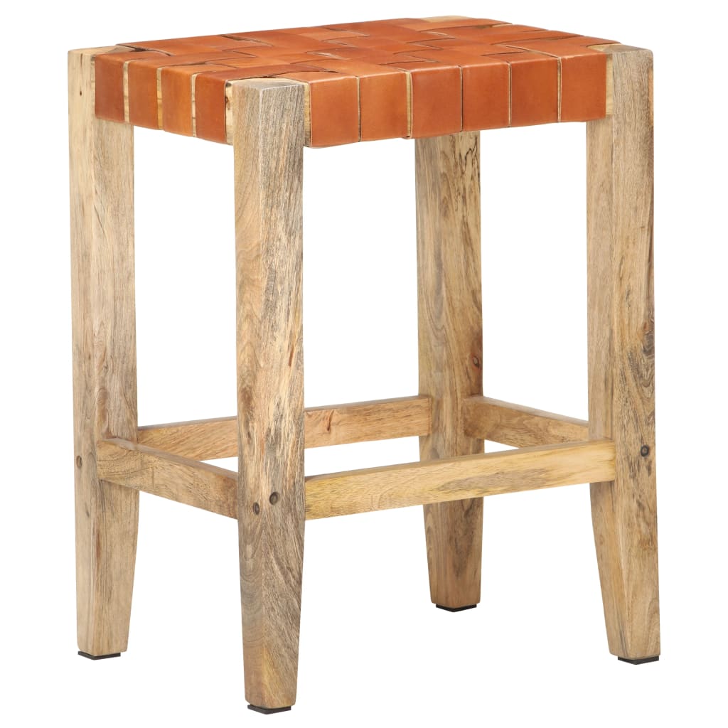 Barske stolice kom. prava koža - smeđa, 60 cm, 2 - number 12.