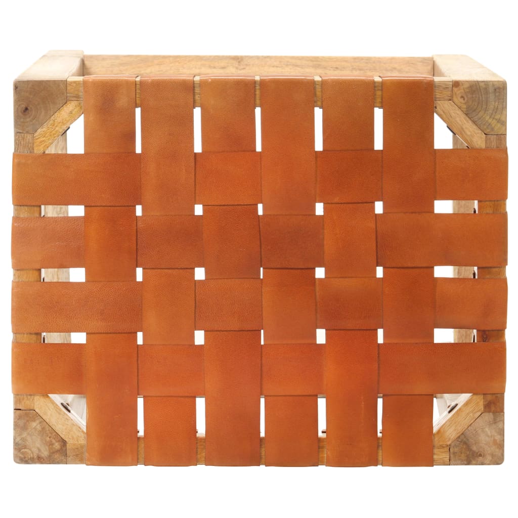 Barske stolice kom. prava koža - smeđa, 60 cm, 2 - number 5.