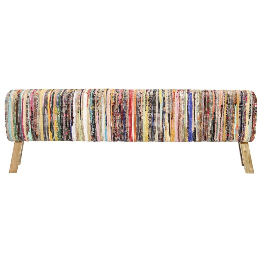 Bench 160 cm chindi mablit multicolored - number 2.