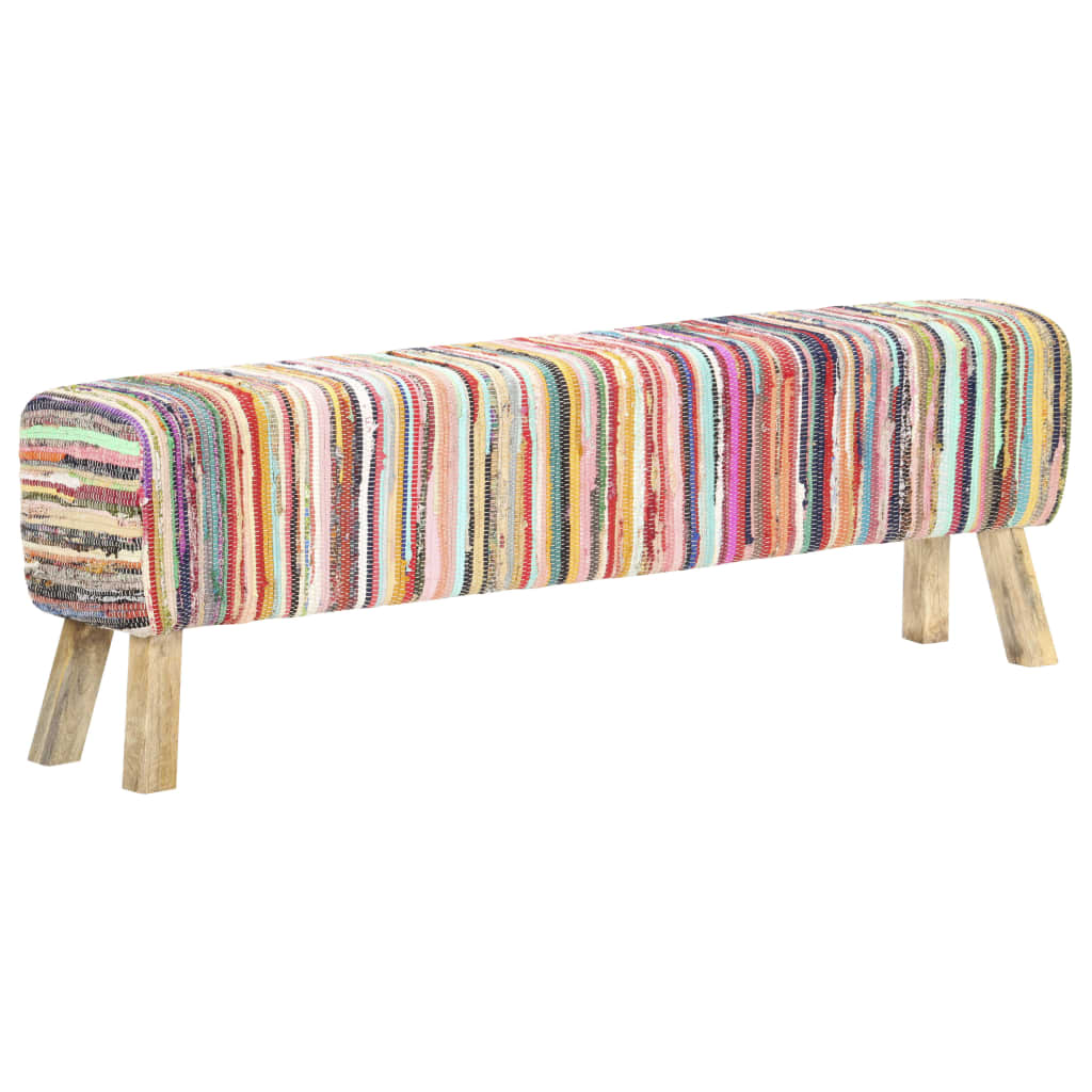 Bench 160 cm chindi mablit multicolored - number 8.