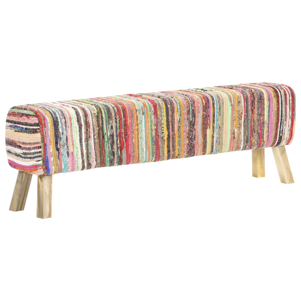 Bench 160 cm chindi mablit multicolored - number 10.
