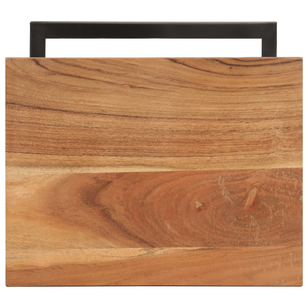 Sideborde 2 stk. 31,5x24,5x64,5 cm massivt akacietræ - number 6.