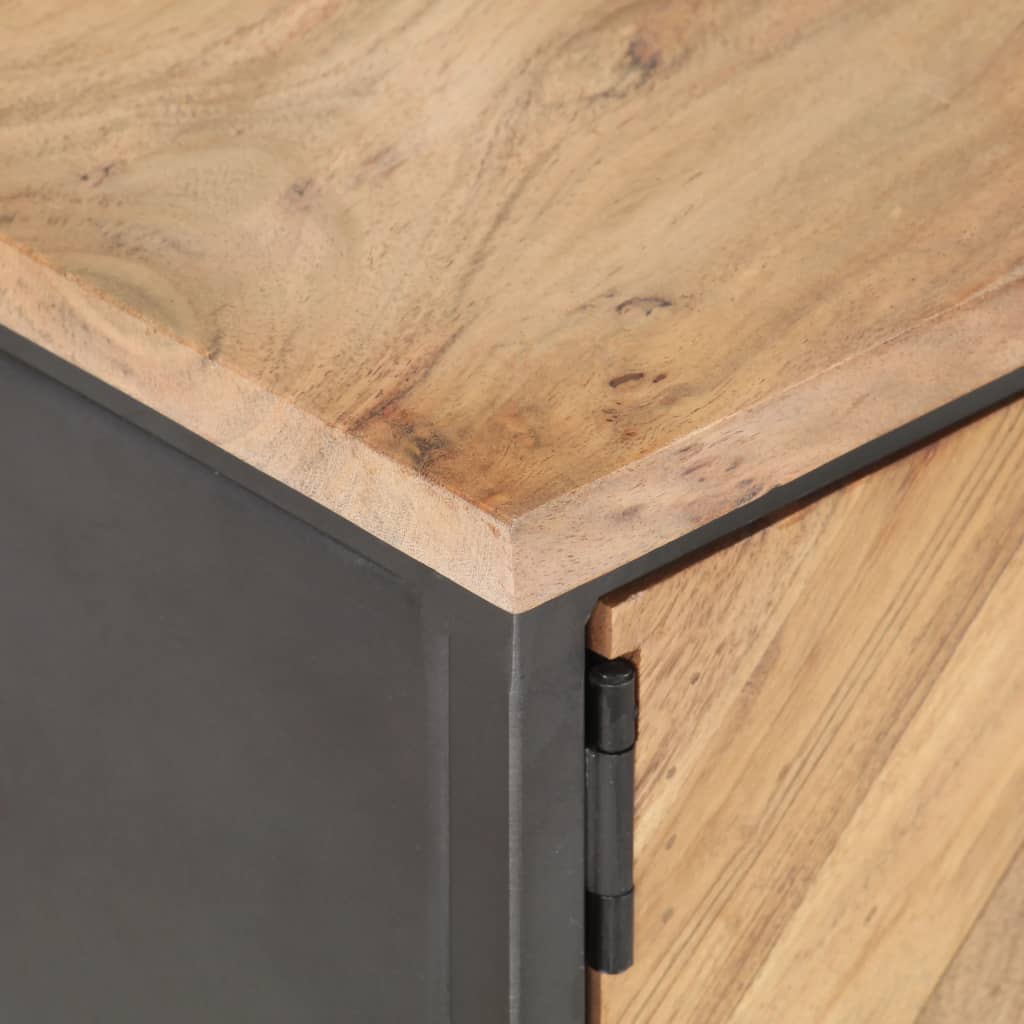 Sofabord 90x50x35 cm massivt akacietræ - number 5.