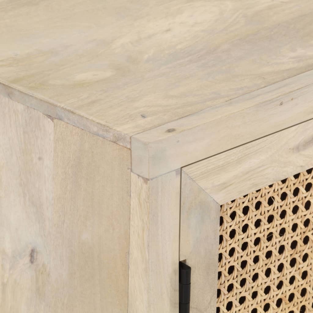 Příborník 60x35x70 cm masivní mangové dřevo a přírodní proutí - number 5.