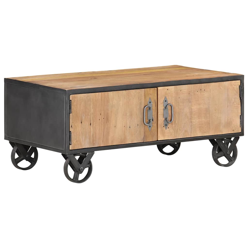 Stolić za kavu 90x50x39 cm puno reciklirano drvo - number 9.