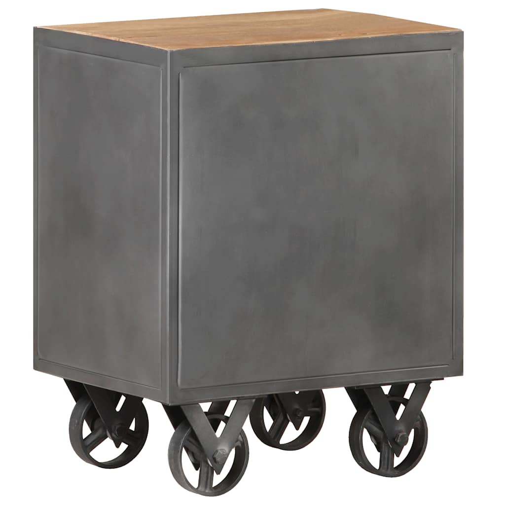 Szafka nocna 40x30x51 cm lite drewno z odzysku - number 5.