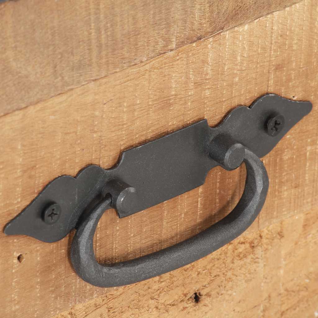 Szafka nocna 40x30x51 cm lite drewno z odzysku - number 8.