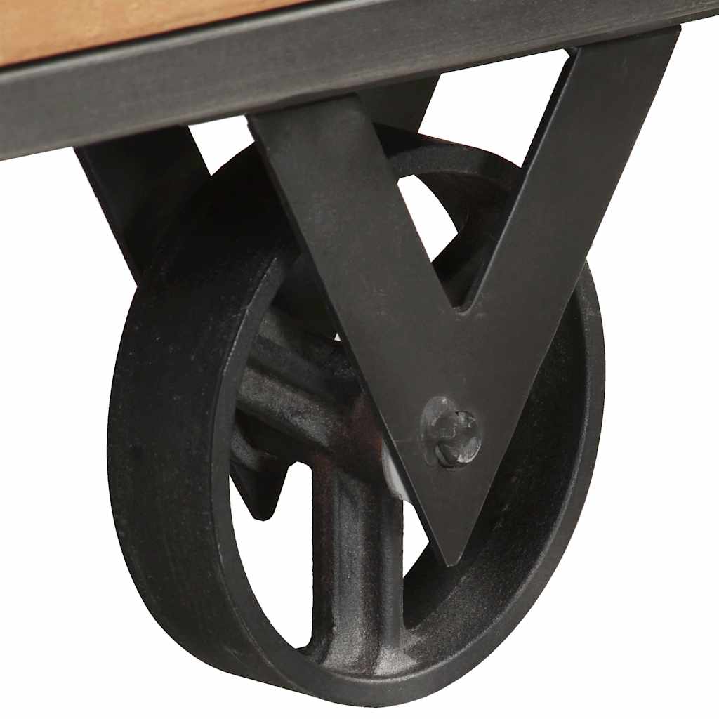 Szafka nocna 40x30x51 cm lite drewno z odzysku - number 7.