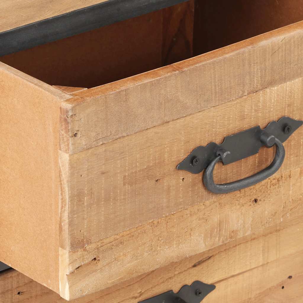 Szafka nocna 40x30x51 cm lite drewno z odzysku - number 9.