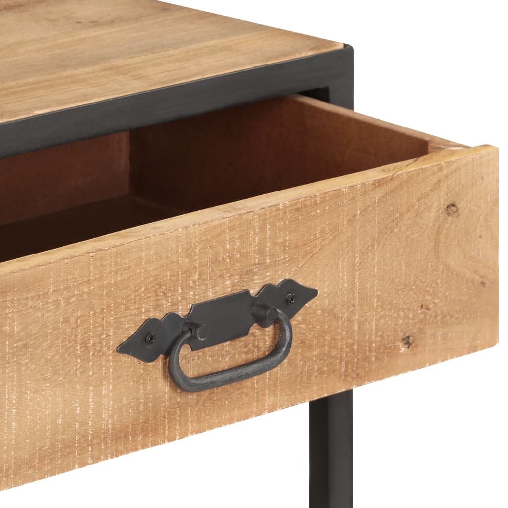 Stolik konsolowy 90x35x74 cm lite drewno z odzysku - number 5.