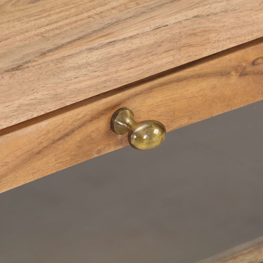 Sofabord 90x60x40 cm massivt akacietræ - number 6.