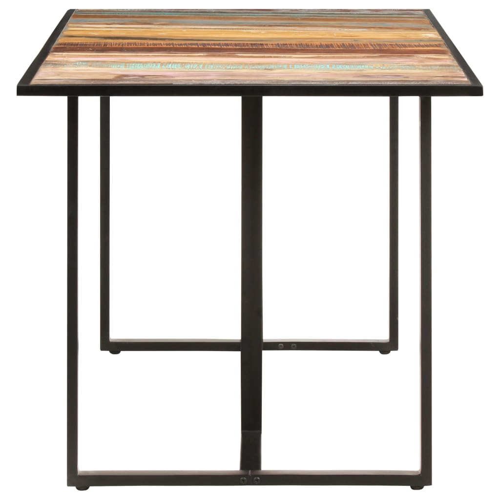 Spisebord 160 cm massivt genbrugstræ - 160 x 80 x 76 cm, 1, massivt genanvendt træ - number 3.