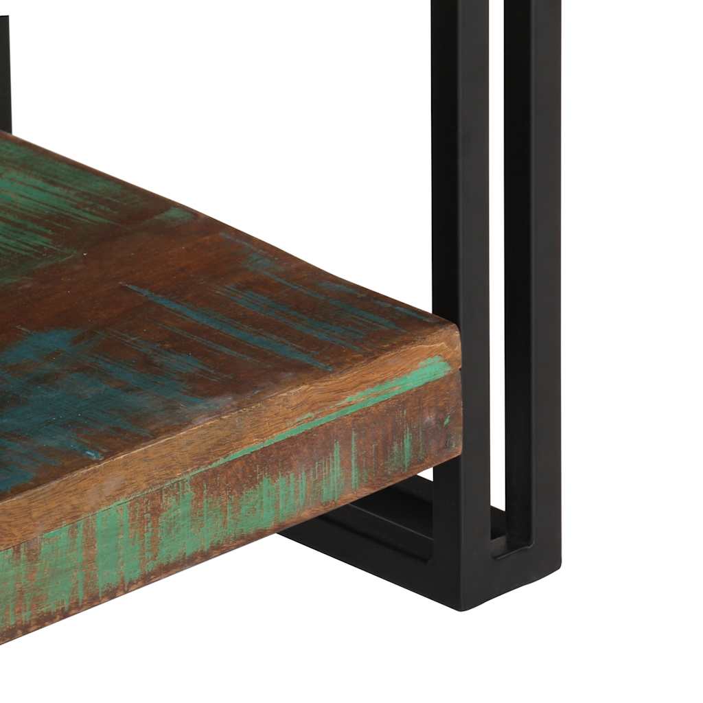 Tv cabinet 120x30x40 cm solid recycled wood and steel - number 5.