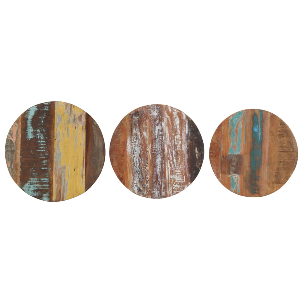 Sidebord 3 deler massivt resirkulert tre - number 5.