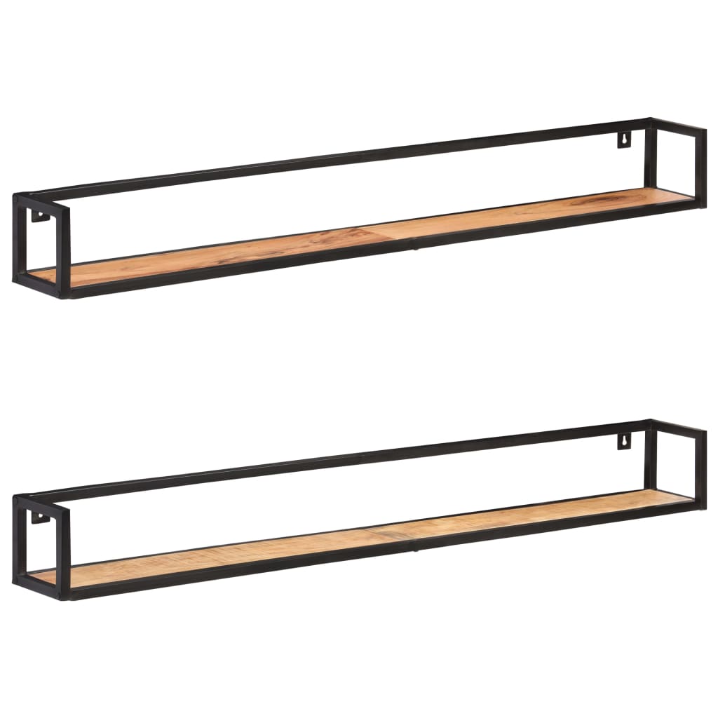 Półki ścienne 2 szt. 160 cm lite drewno akacjowe - number 1.