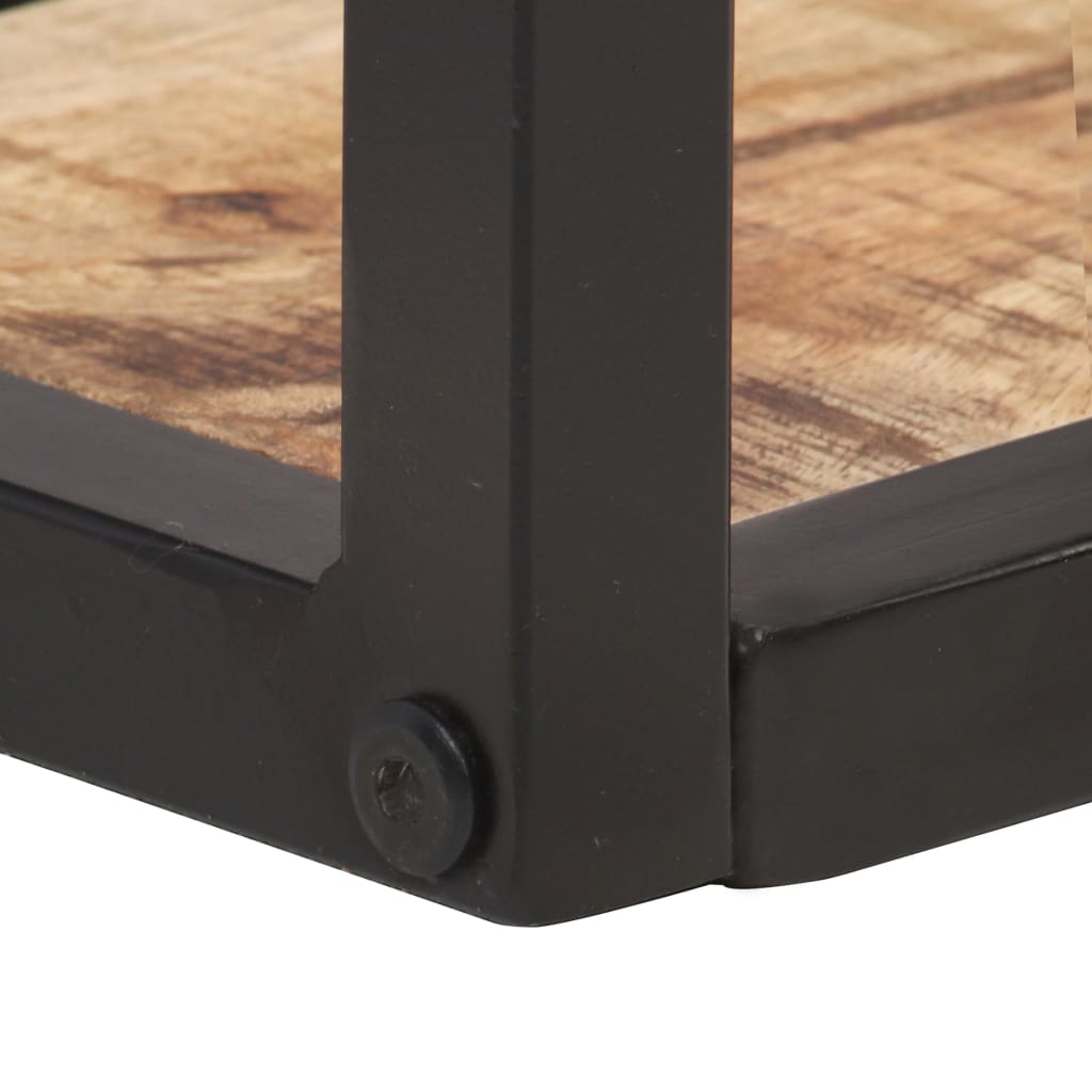 Półki ścienne 2 szt. 40 cm surowe drewno mango - number 6.