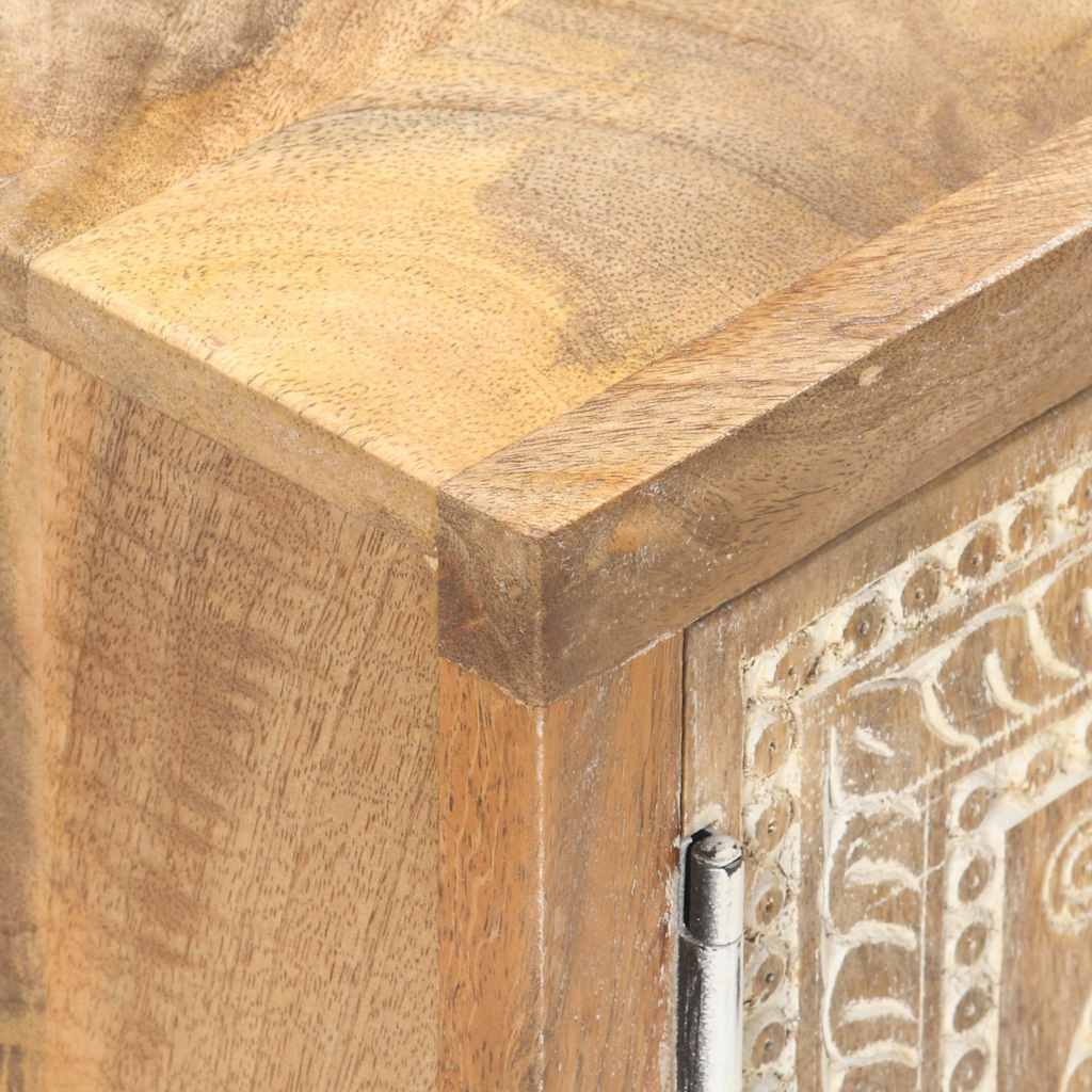 Sofabord 90x50x35 cm massivt mangotræ - number 5.