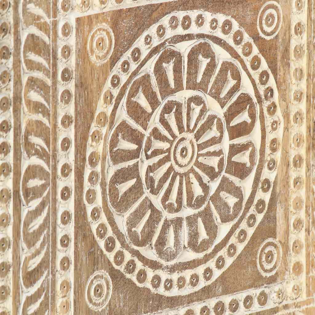 Sofabord 90x50x35 cm massivt mangotræ - number 7.