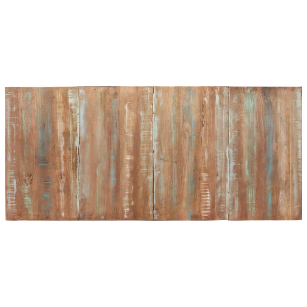Spisebord massivt genbrugstræ - flerfarvet, 200 x 90 x 76 cm, 1, massivt genanvendt træ - number 4.