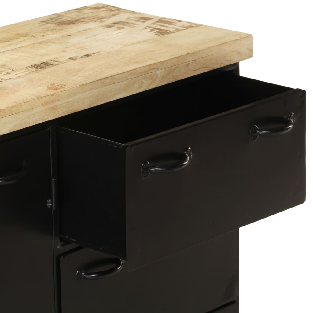 Skänk 140x38x76 cm grovt mangoträ - number 8.