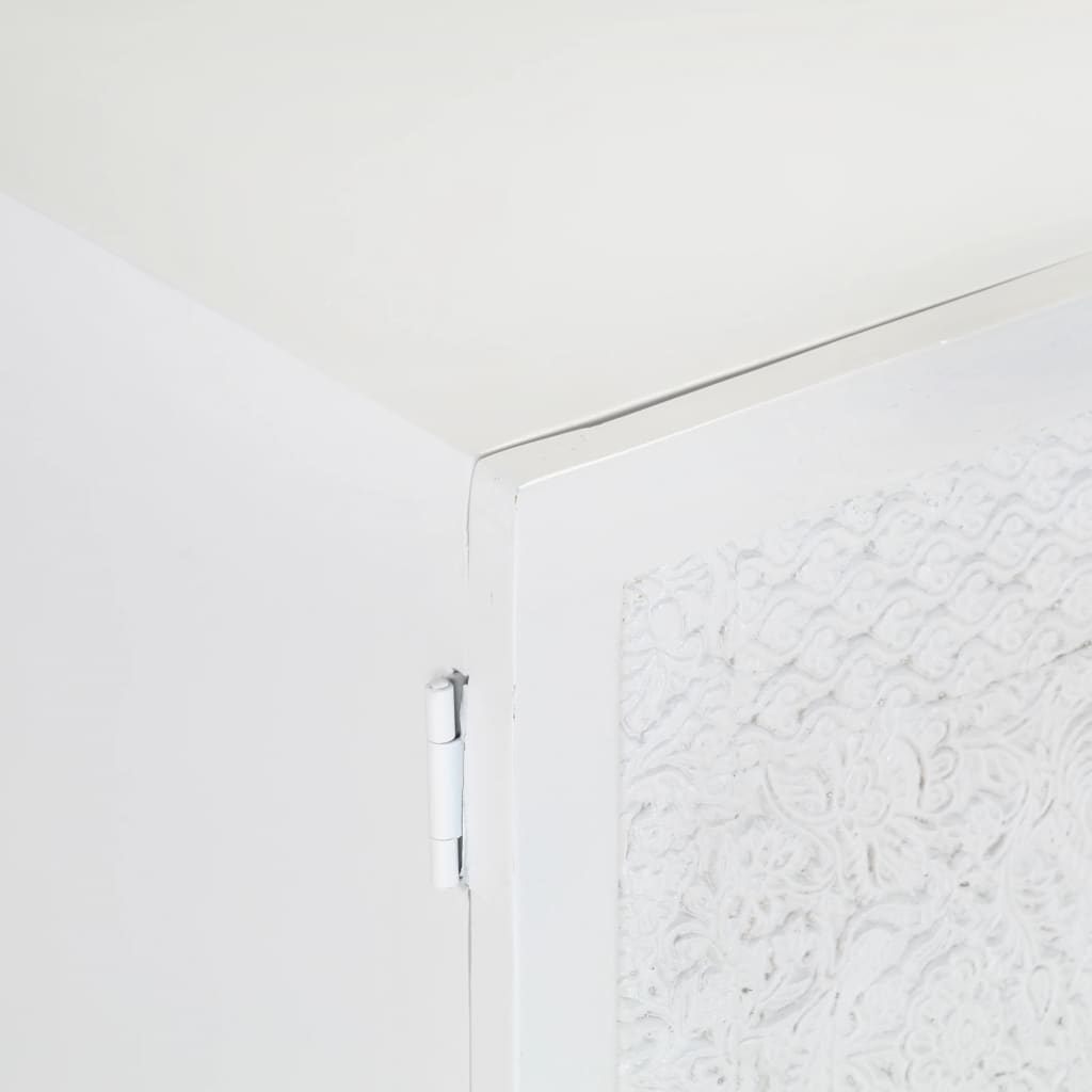 Tv-skab 115x30x46 cm massivt mangotræ - number 7.