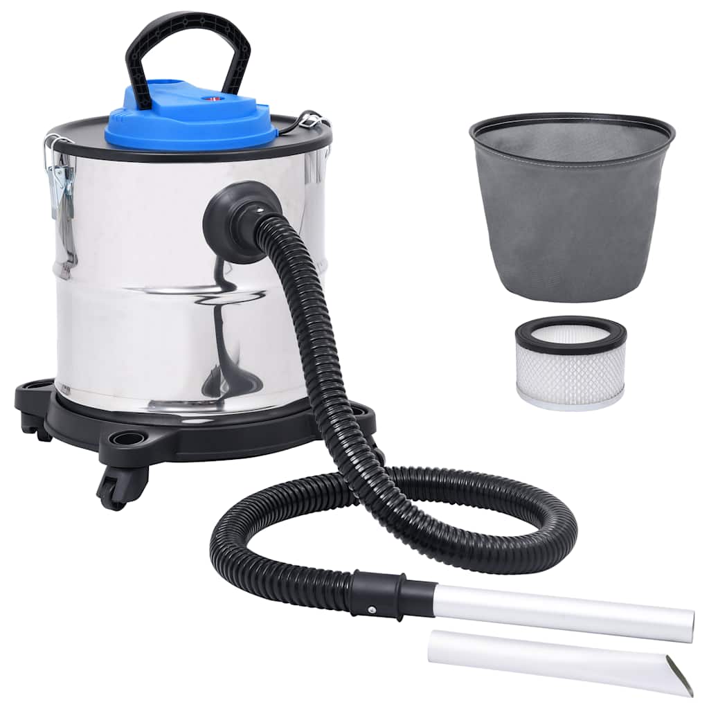 Askestøvsuger med hepa-filter 1200 w 20 l rustfrit stål - number 1.