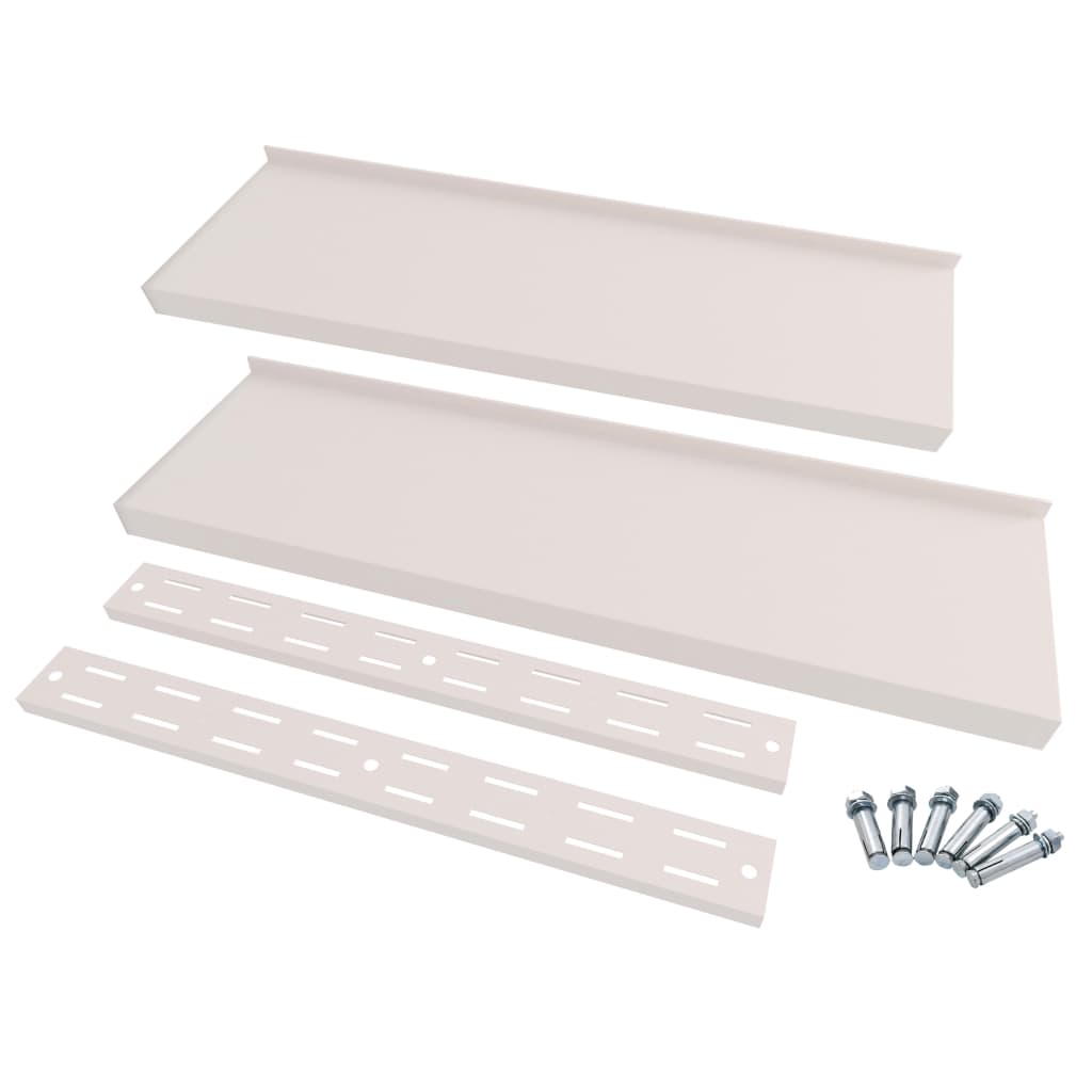 Półki ścienne na poziomach 2 szt. stal nierdzewna - 200 x 30 cm, 2, 1 - number 4.