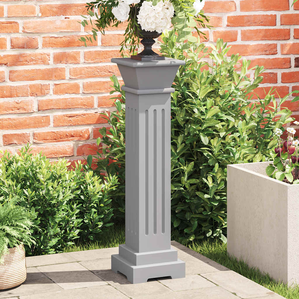 Classic plant stand 17x17x66 cm mdf square - grey, 1 - number 1.