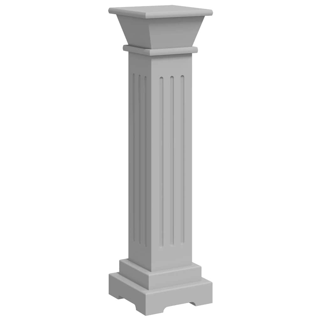 Classic plant stand 17x17x66 cm mdf square - grey, 1 - number 2.