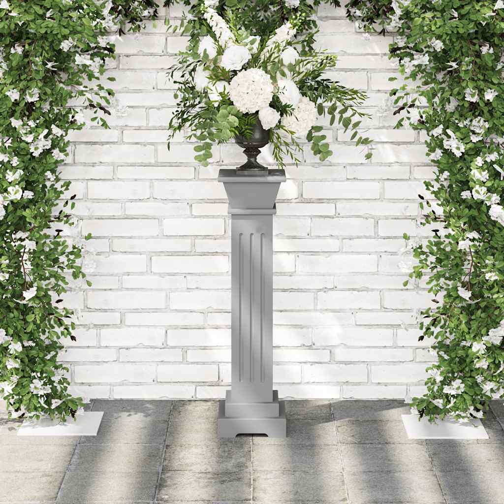 Classic plant stand 17x17x66 cm mdf square - grey, 1 - number 3.