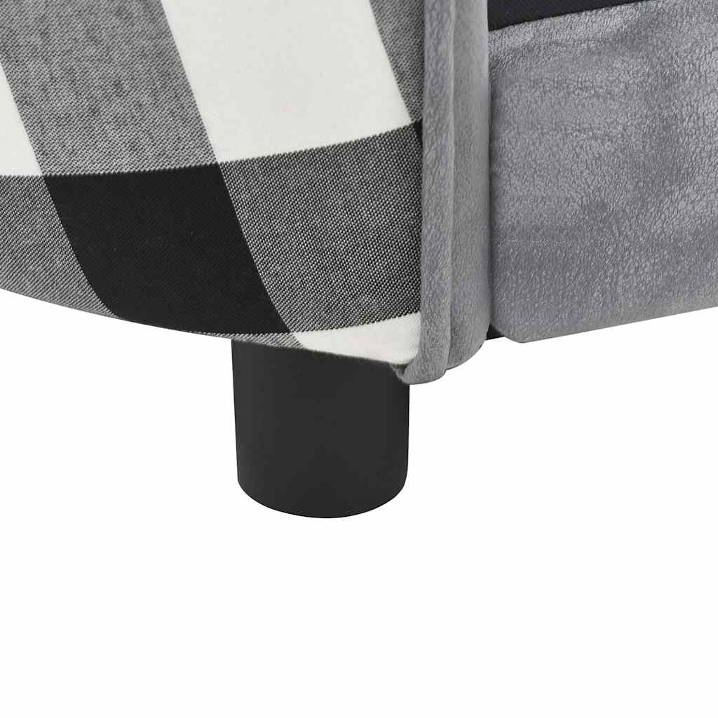 Canapé pour chien 68x38x38 cm peluche - gris - number 9.