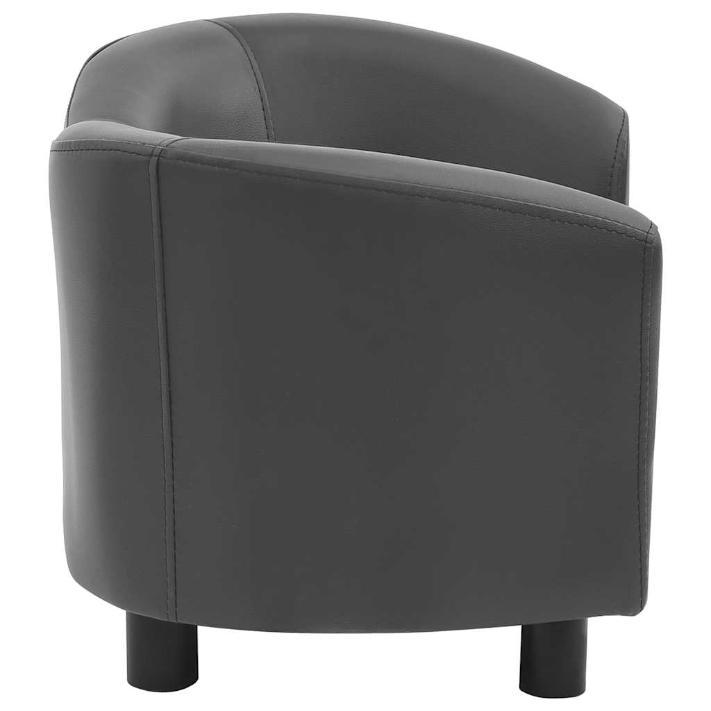 Canapé pour chien 67x41x39 cm cuir synthétique - gris - number 4.