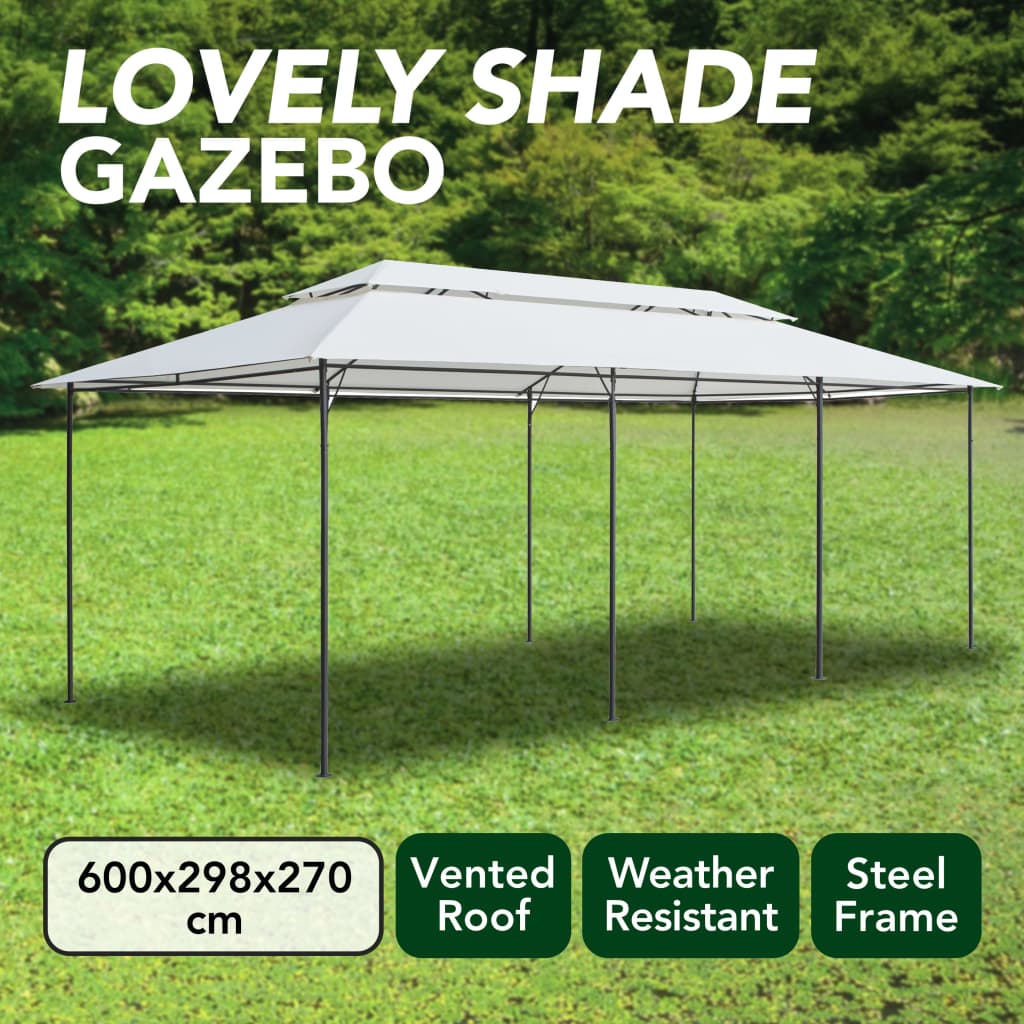 Paviljon 600x298x270 cm 180g/m² - bijeli, ooo 1 - number 7.